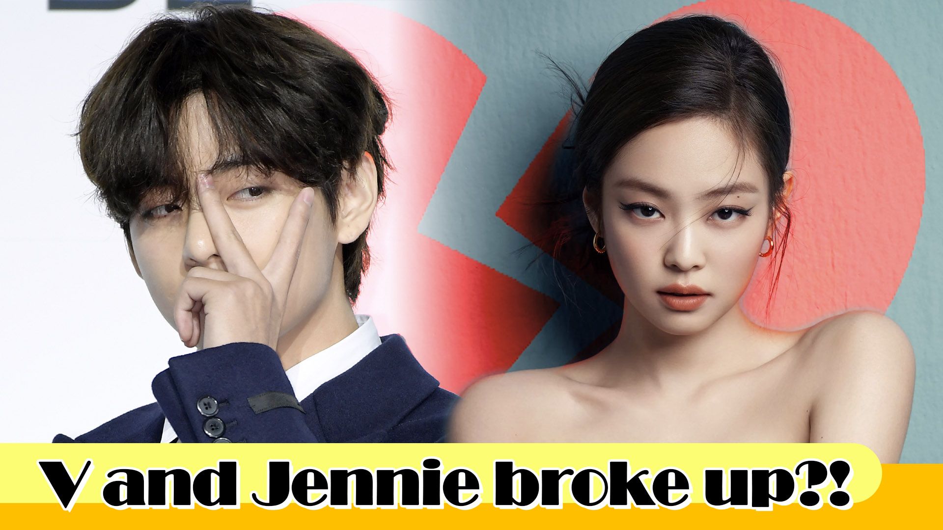 BTS' V & BLACKPINK's Jennie reportedly break up｜K1 Entertainment News ...